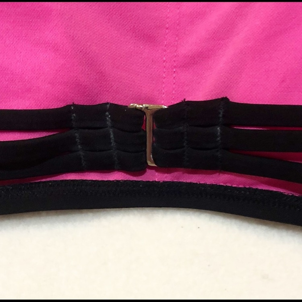 Black High Neck Bikini Top-Large - Picture 4 of 5